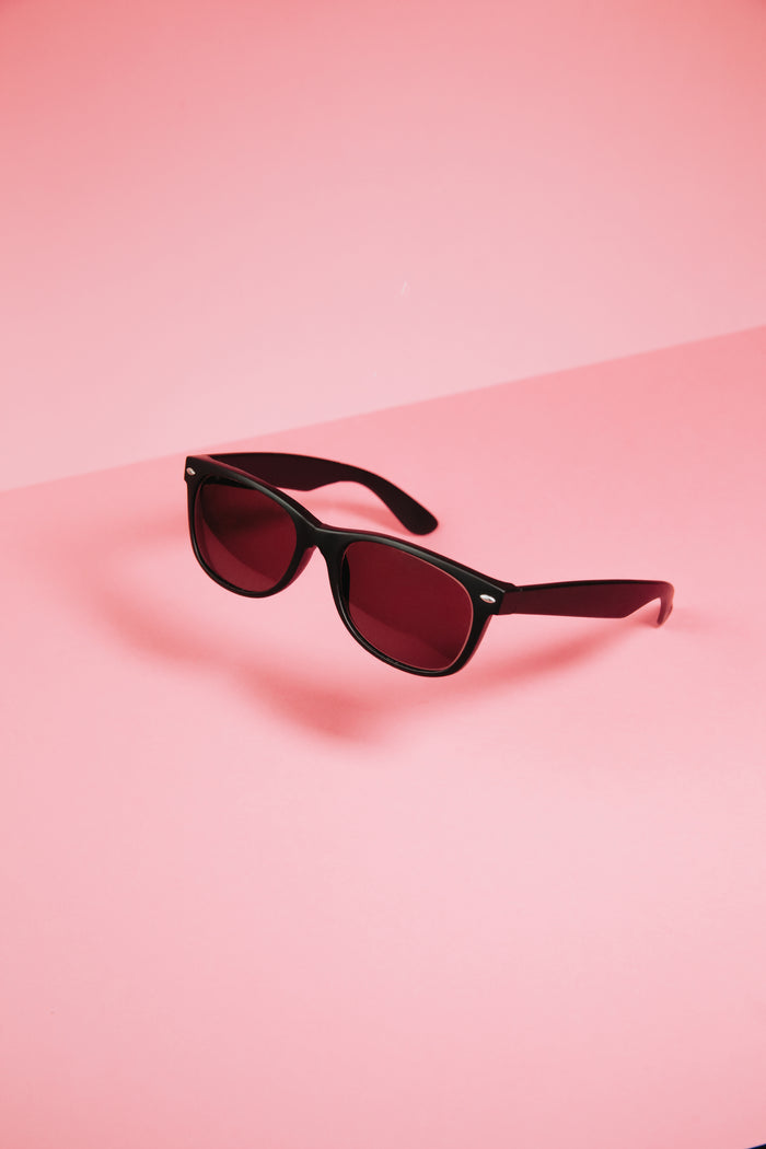 sunglasses on pink